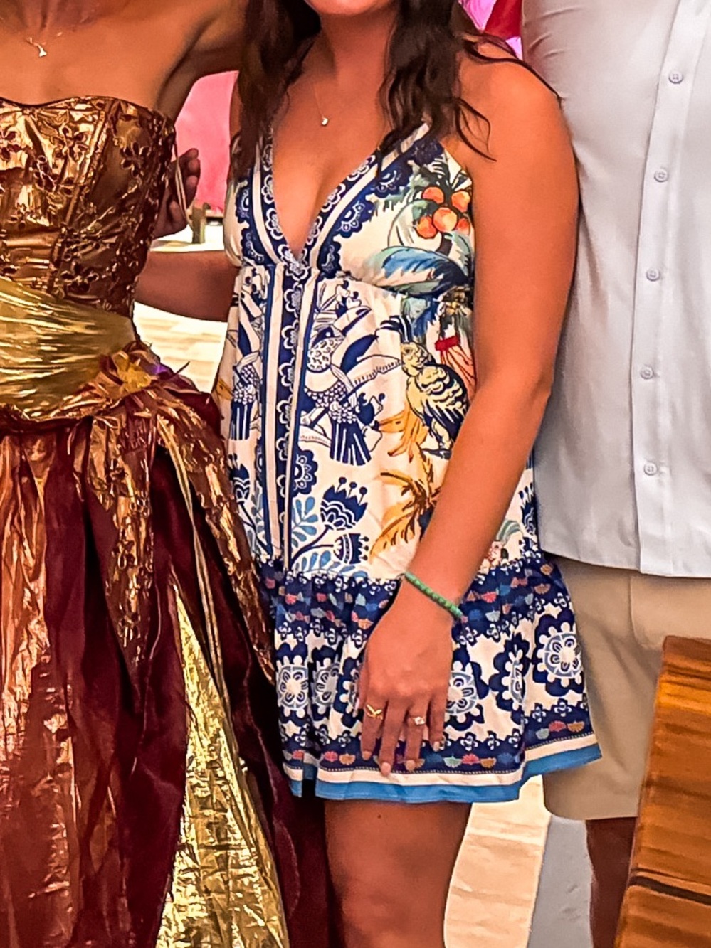 *last chance* SHEIN | Women’s Tropical Print Open Back Dress - Picture 10 of 10